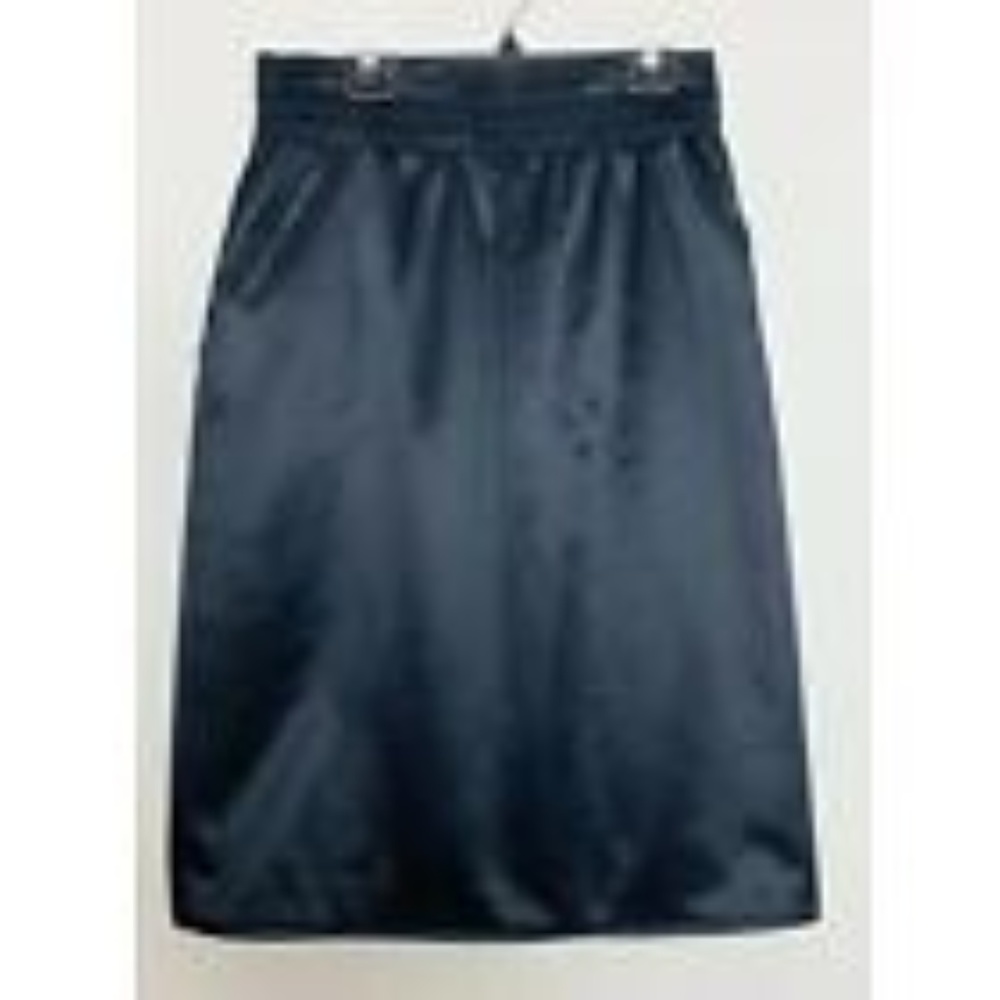 Escada Black Silk Wool Pencil Skirt 36 (US 2 4)